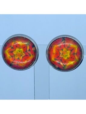 Faux Druzy Stud Stainless Steel Earrings Fashion Jewelry